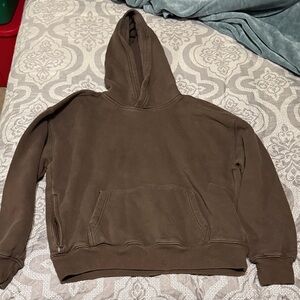 Hollister Men's Dark Brown Hoodie